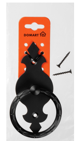 Ручка-кольцо РК-80 ГОТИКА черный (Балаково) DOMART; 11614900